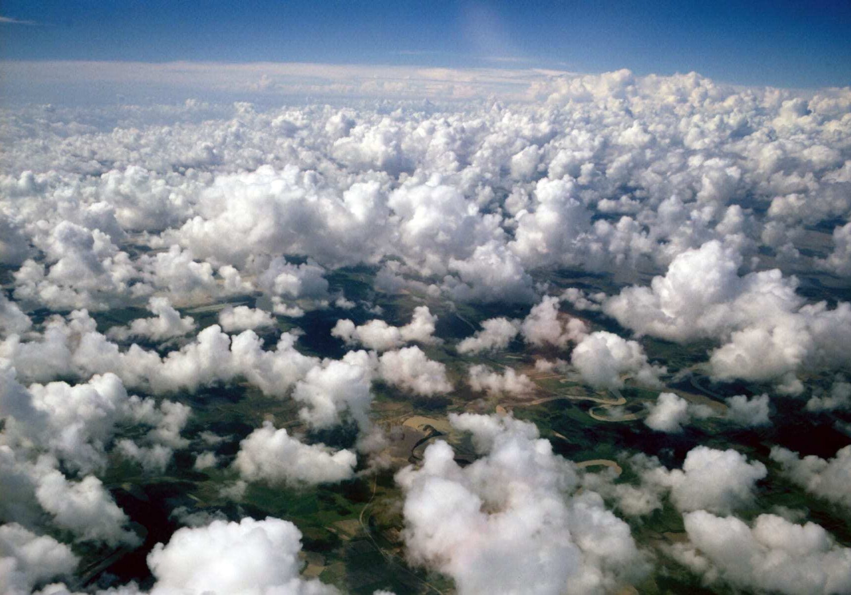 Clouds in the sky.