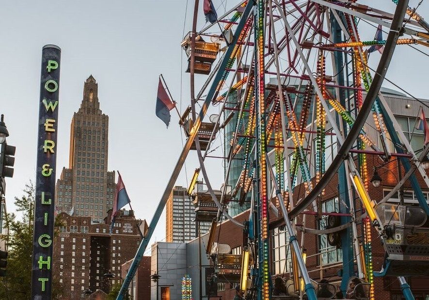 Carnival rides at Cornucopia