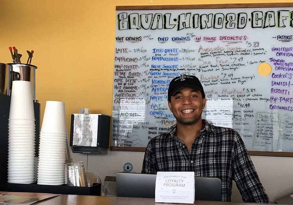 Dontavious Young, owner of Equal-Minded Cafe,
