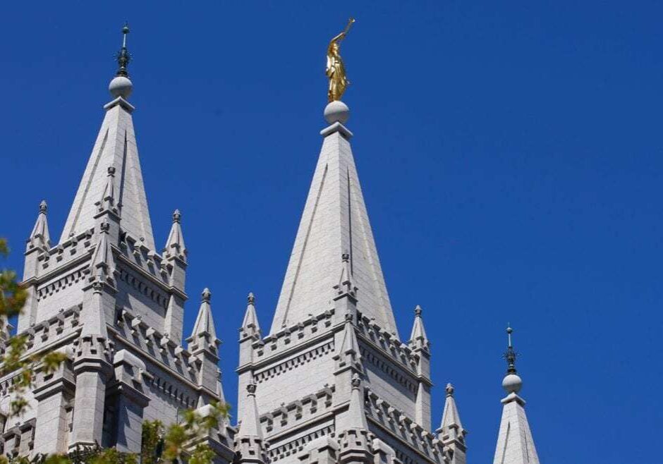The spires of the Church of Jesus Christ of Latter-day Saints' historic Salt Lake Temple in Salt Lake City, Utah. (Contributed | Getty Images)