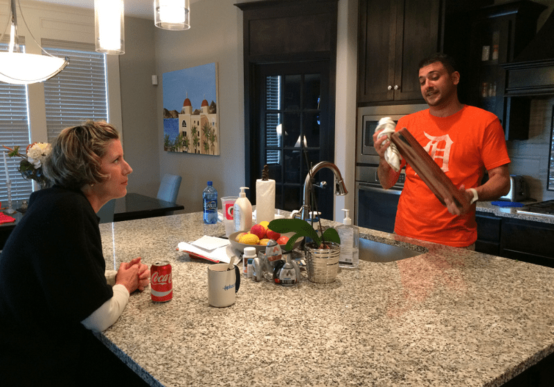 The Hashmis at home