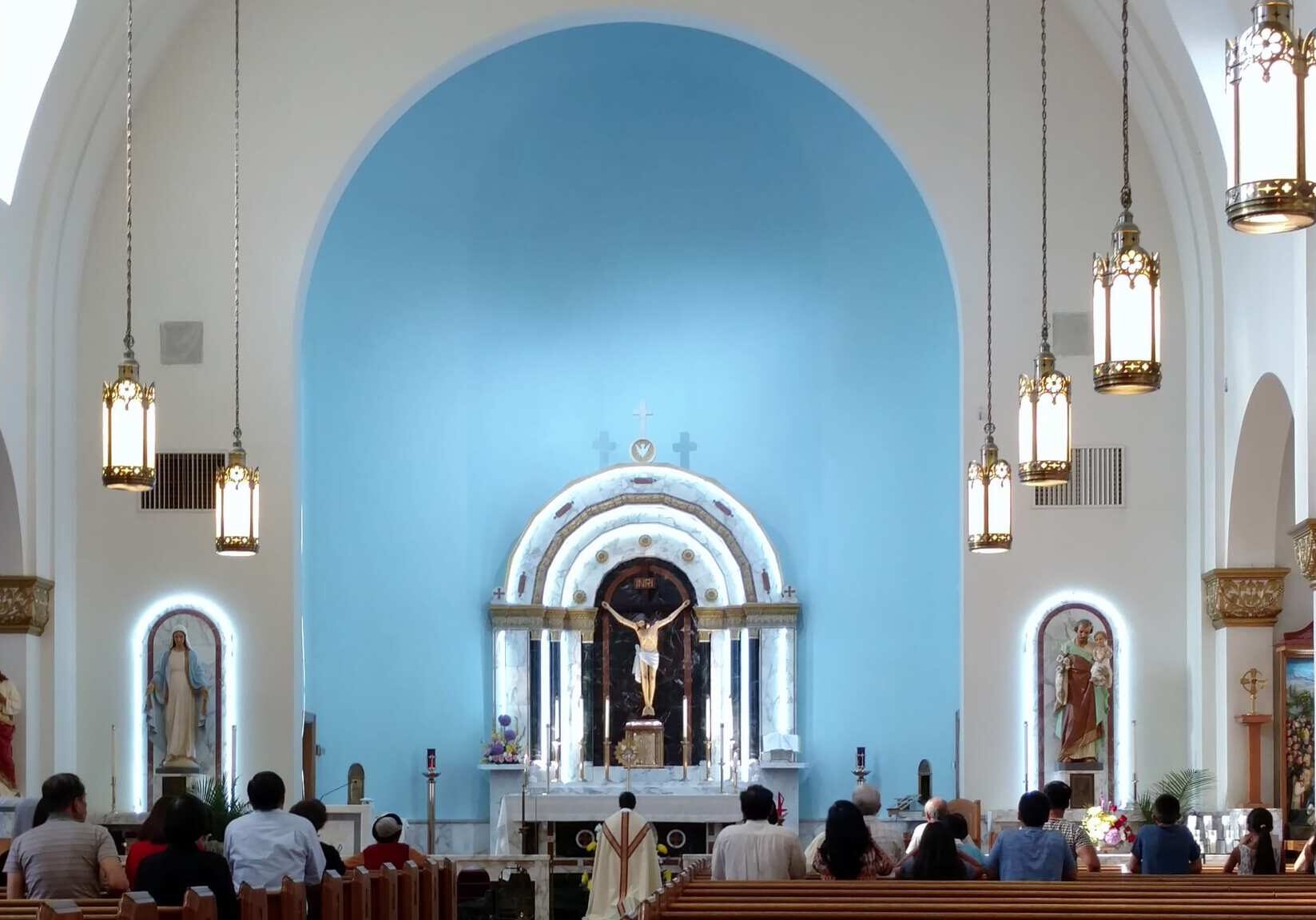 inside church of holy martyrs