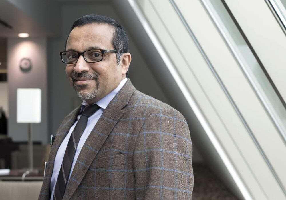 Dr. Hussain Haideri, at work in Kansas City.
