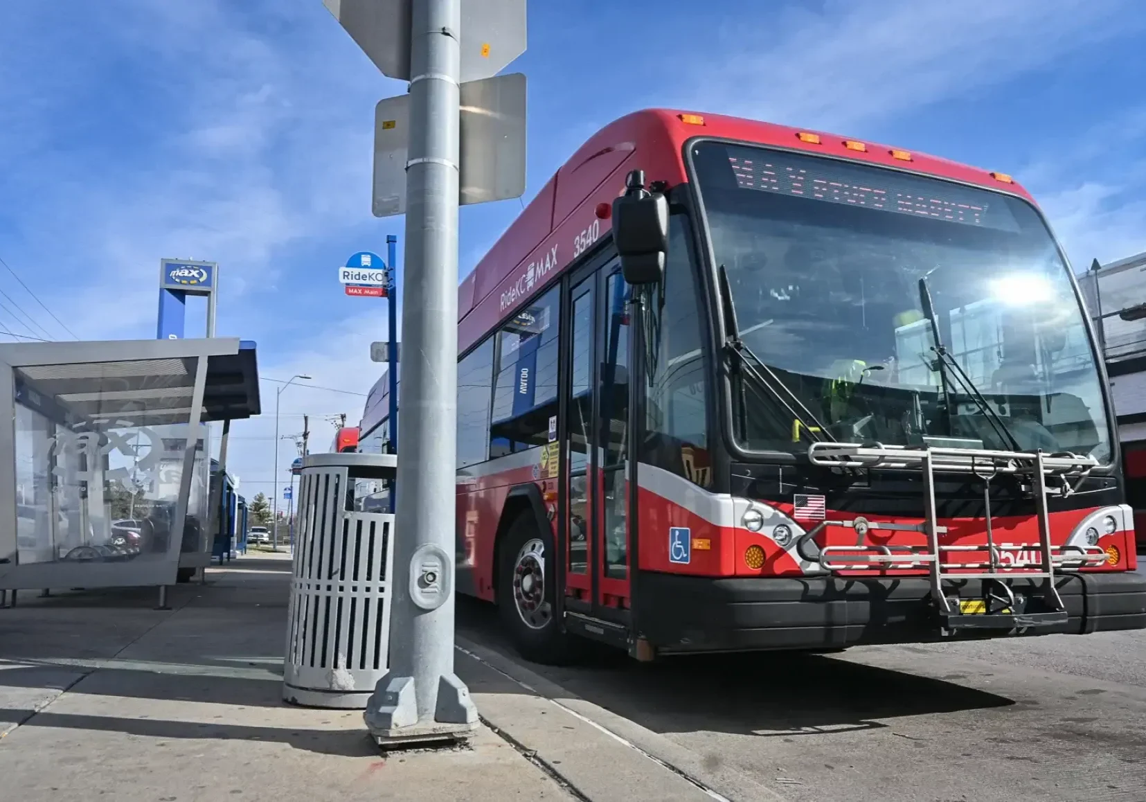 Image credit: Bus fares return to Kansas City this week. Most trips will cost $2. (Carlos Moreno | KCUR 89.3)