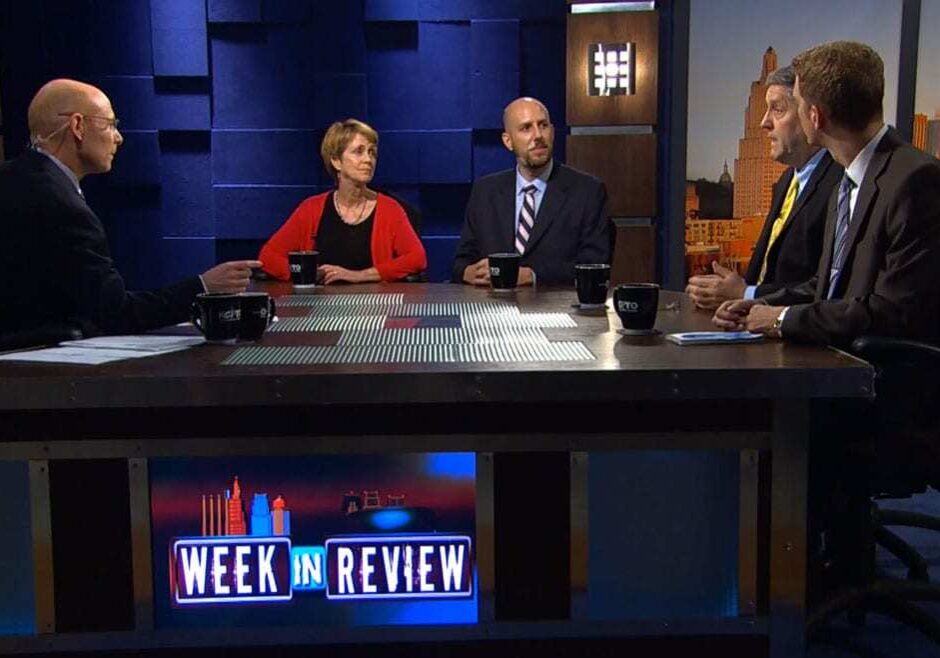 Panelists on the set of Week in Review