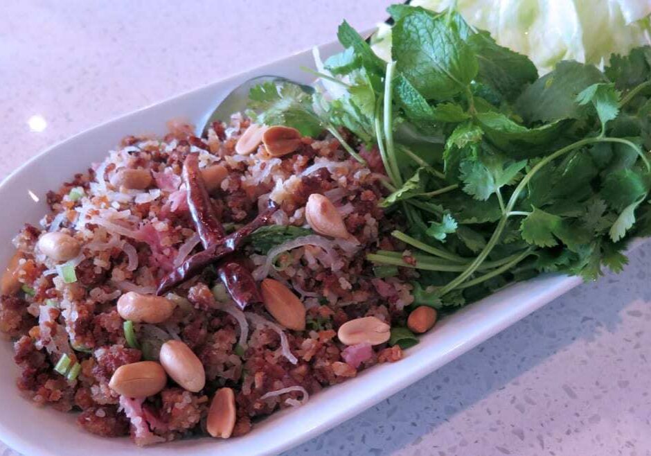 Crispy rice salad.