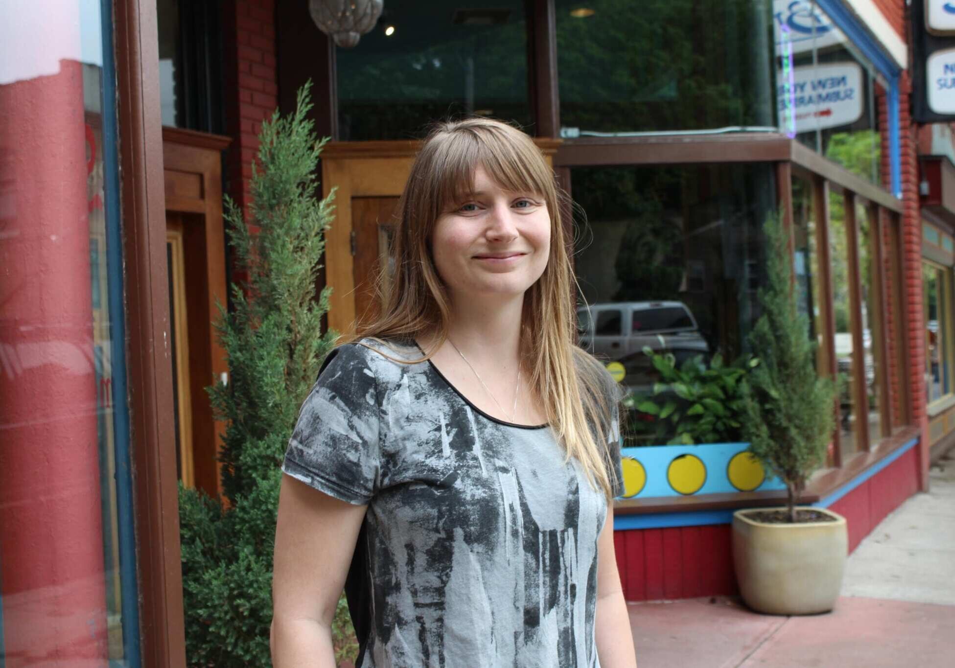 Kristin Wolf owns Windhaven Farms, a food distribution company that works with local farms and restaurants.
(Photo: Eleanor Klibanoff/KCUR)