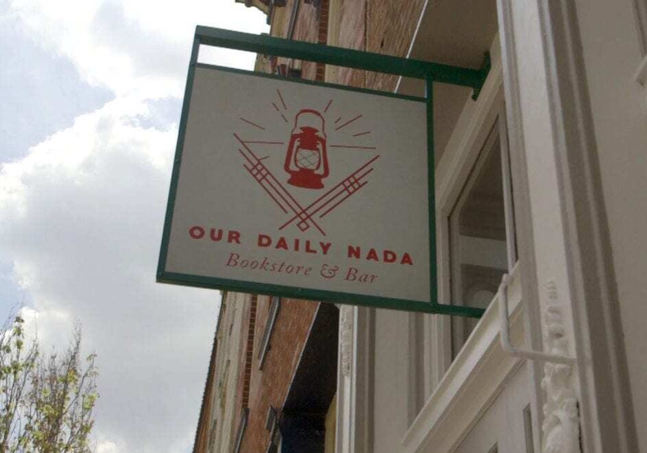 a bookstore sign