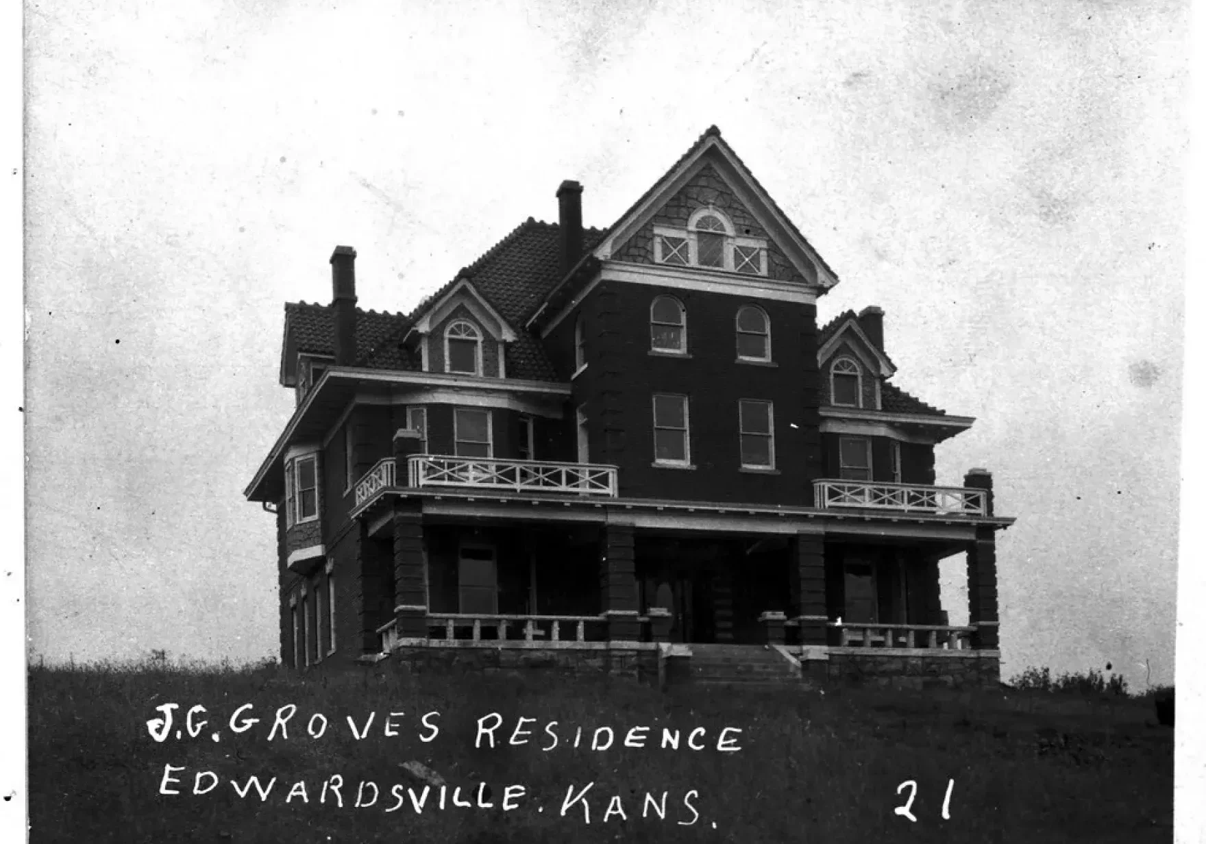 The Groves family lived in this large home; “The Country Gentleman,” a national agricultural publication, described it as a “22-room palace.” (Contributed)