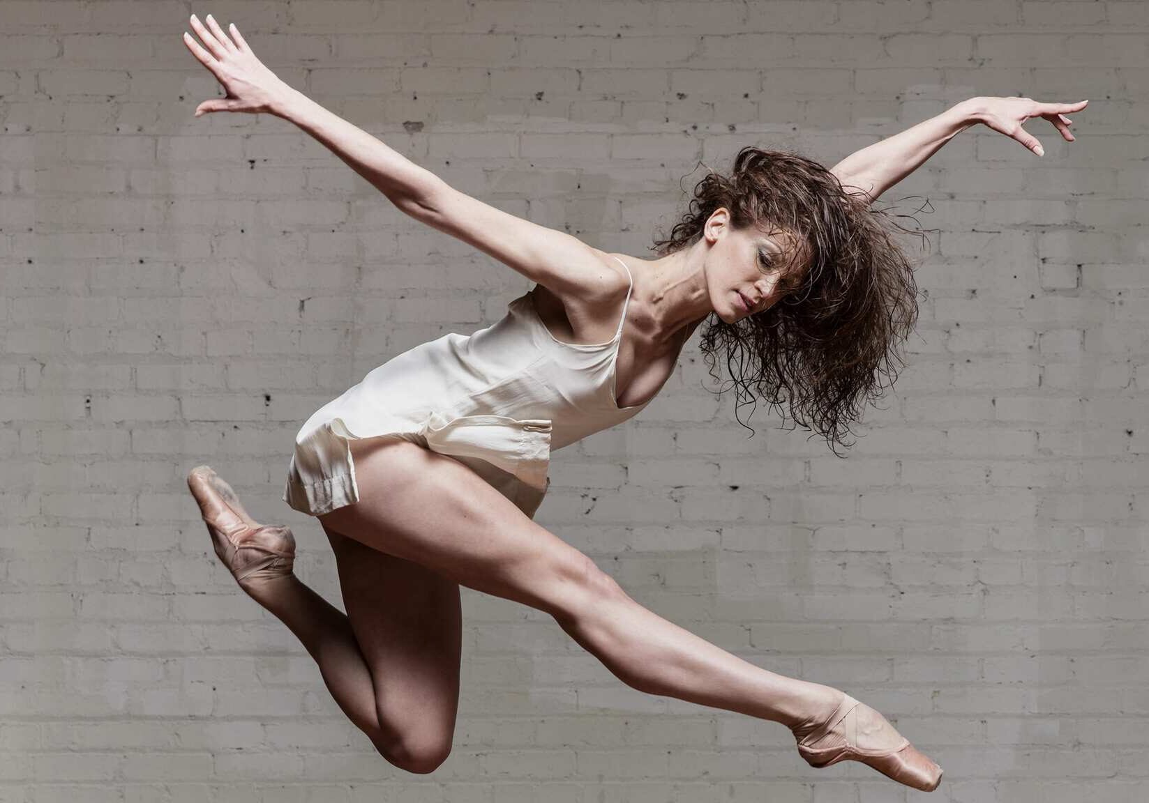 A dancer mid-flight