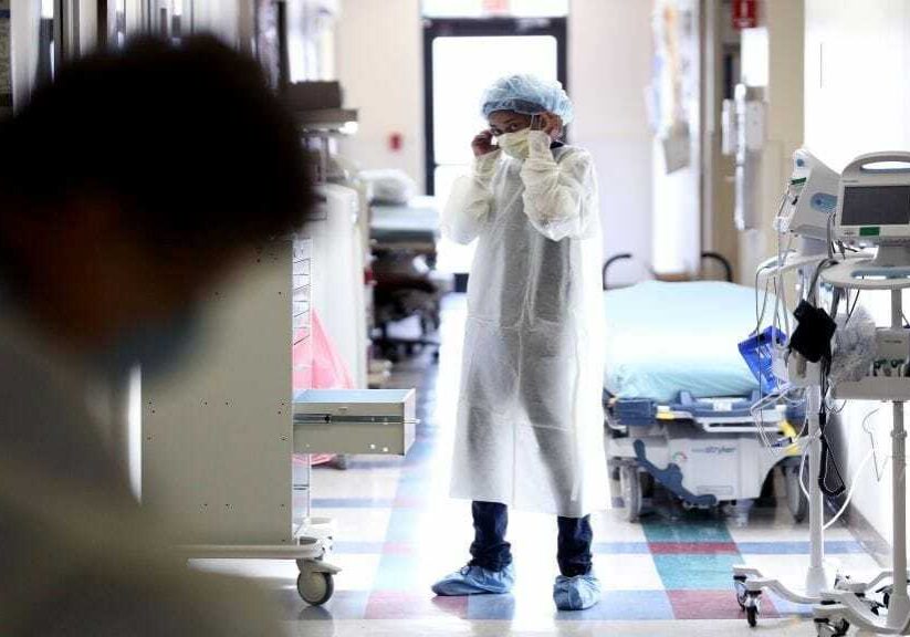 Nurses in the emergency department of a hospital.