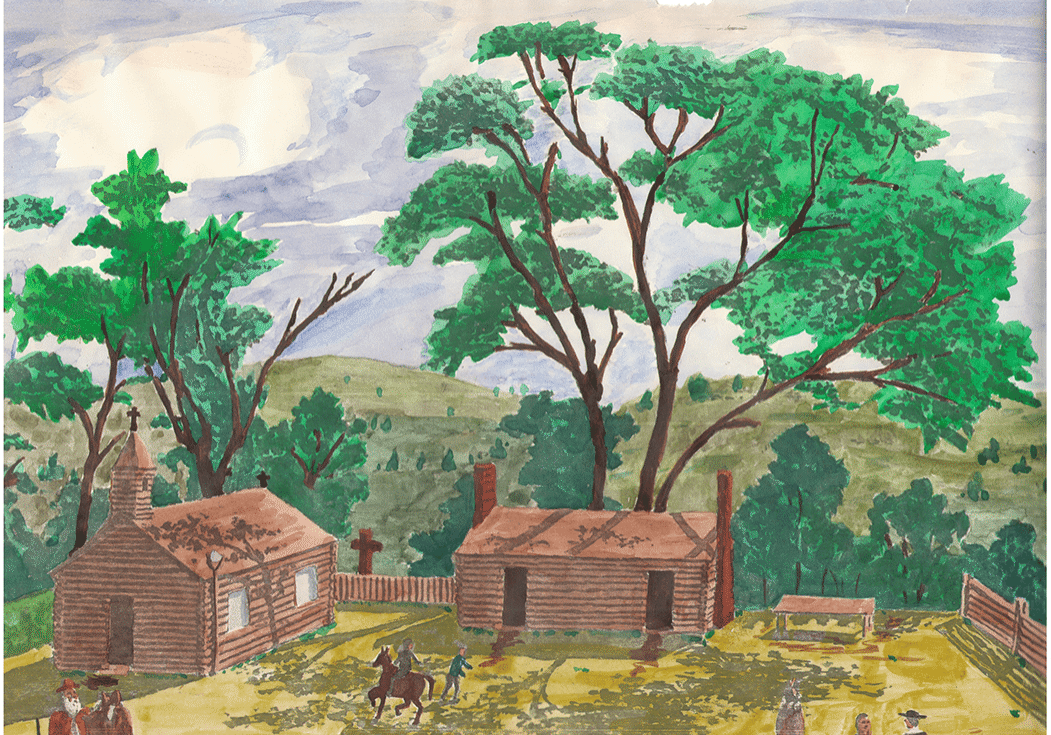 Log cabin church