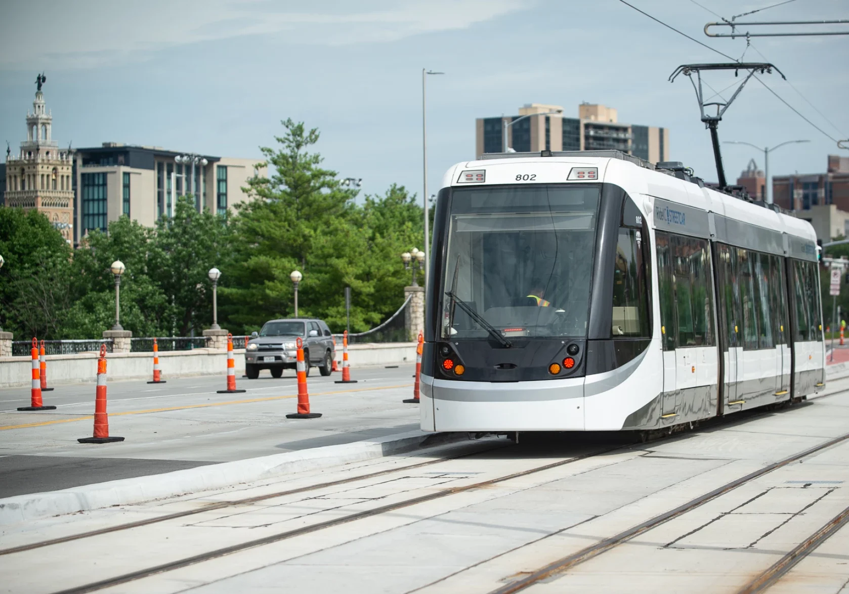 Could the Kansas City streetcar extend into North Kansas City? Local and state officials are exploring the idea. An east-west route is also getting a look. (Carlos Moreno | KCUR 89.3)