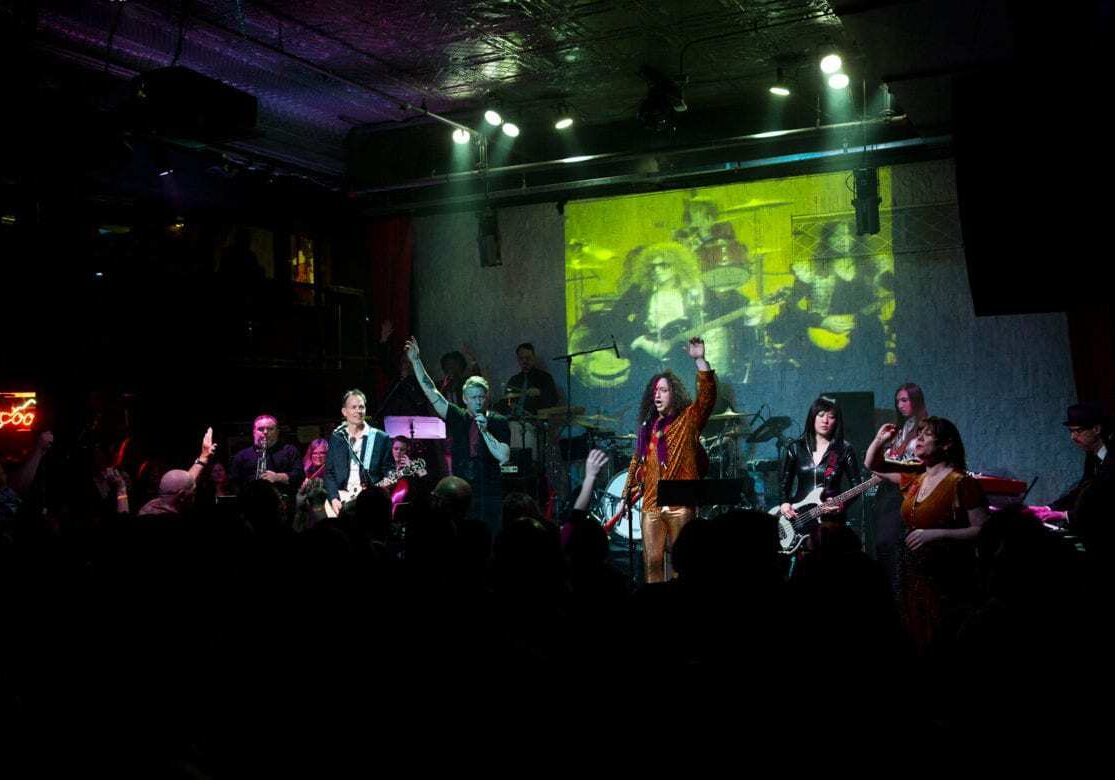 A band on stage