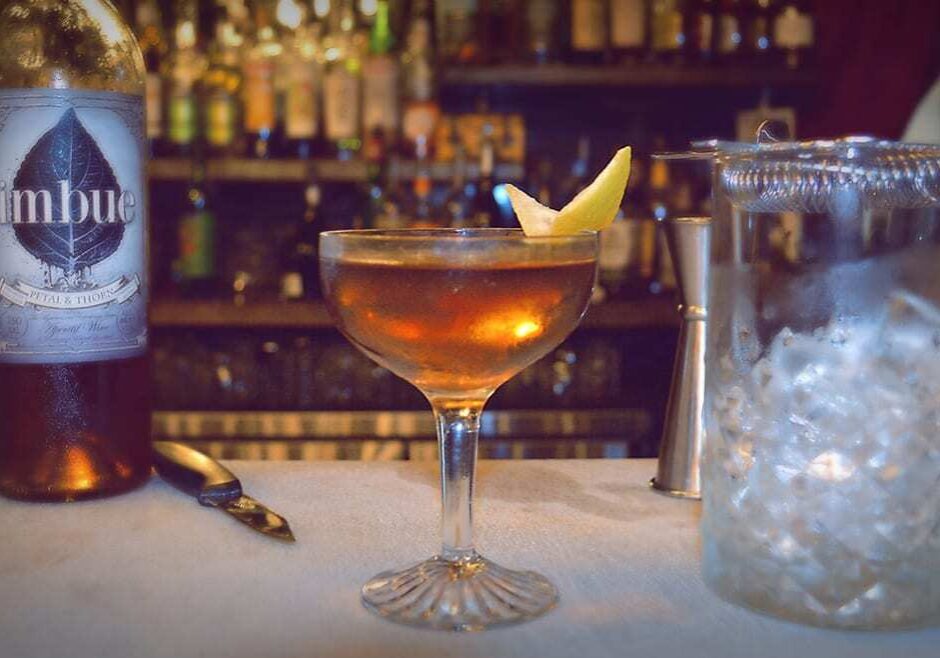Swordfish Tom's War of The Roses is what owner Jill Cockson calls a "Summer Manhattan."