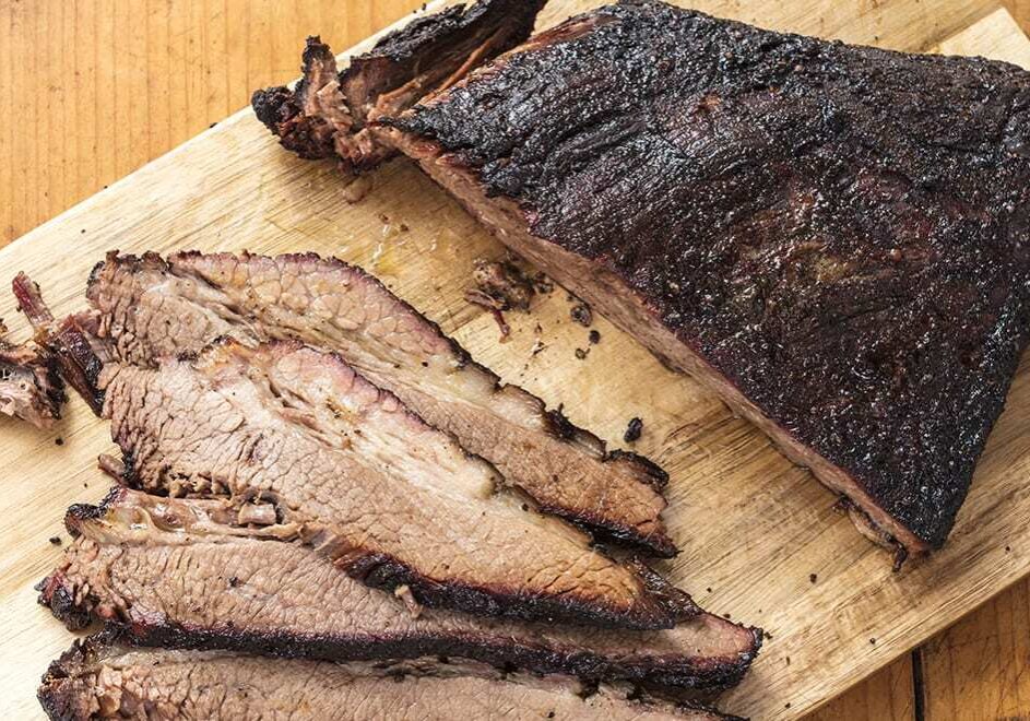 barbecued beef brisket