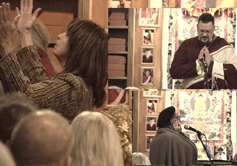 Local faith leaders brought in the new year with a peace meditation, at an early-morning New Year's Eve service at the Rime Buddhist Center, Thursday, Dec. 31, 2015. (Photos: Dave Simmons | Flatland) 
