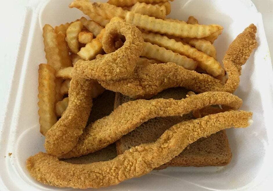 Get yourself a half-pound of fried catfish (or more)  at Lufti's if you're feeling like a taste of Nashville this weekend. (Jonathan Bender | Flatland)