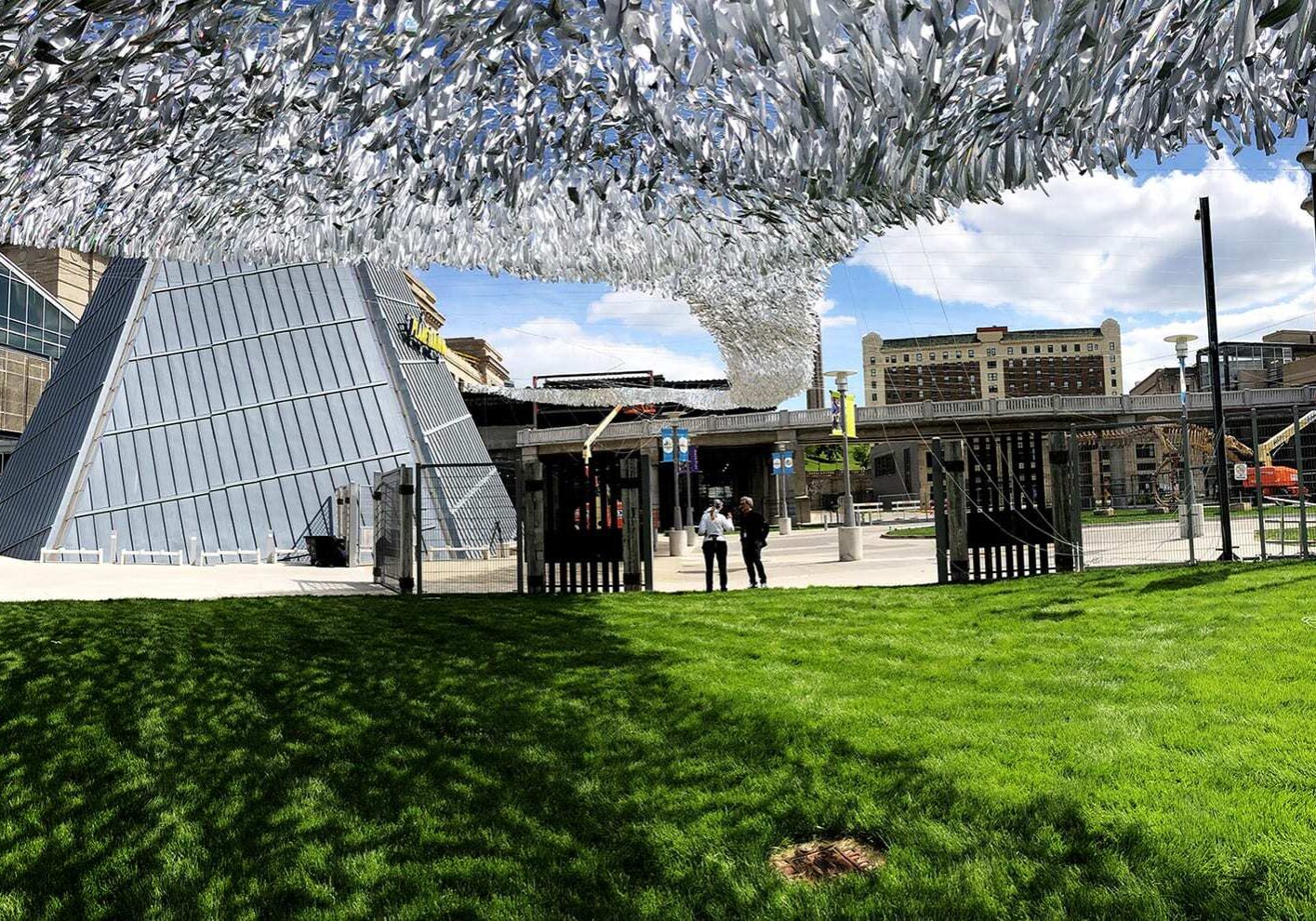 The opening reception for Reflecting Motion