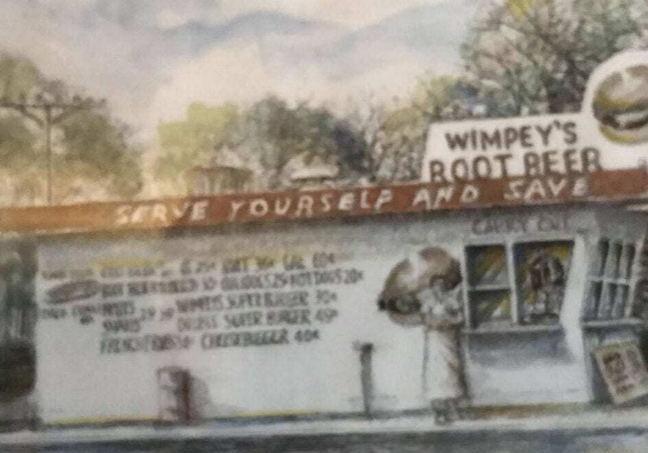Wimpey's began as a walk-up burger stand on Troost. (Courtesy of Adam Schneider)