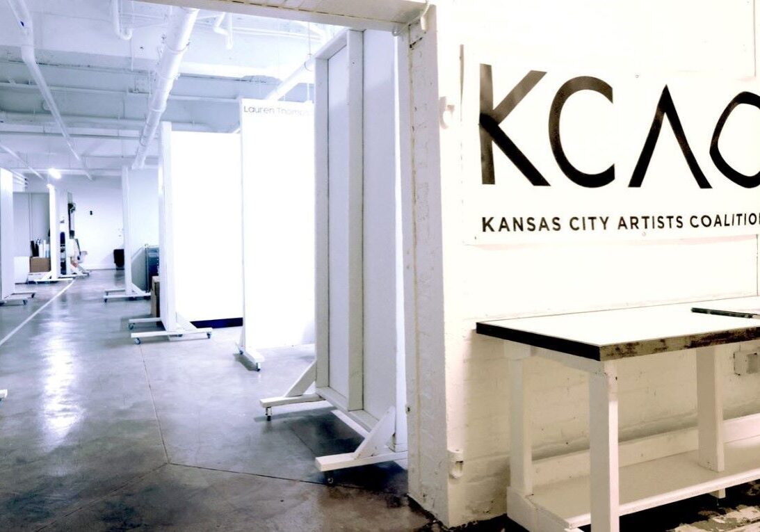 Interior view of the Kansas City Artists Coalition's second artist studio space called Wonder Studios at 2999 Troost Avenue.